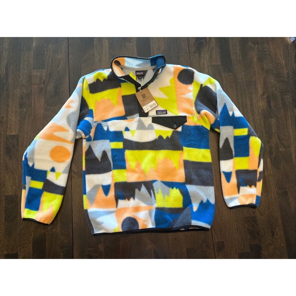 Patagonia's Kid's Lightweight Synchilla Snap-T Frontera Size L (12) NWT